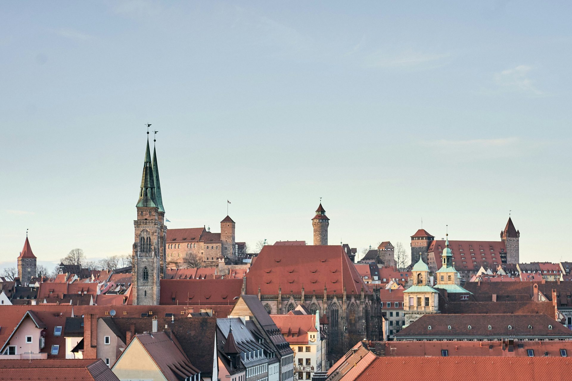 St. Sebaldus Church and surrounding skyline, Nuremberg